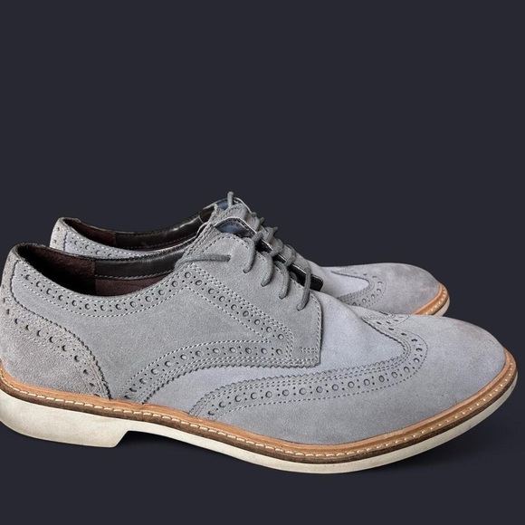 Cole Haan Men’s Grand Wingtip Oxfords – Grey, Men’s 10 - Picture 3 of 8